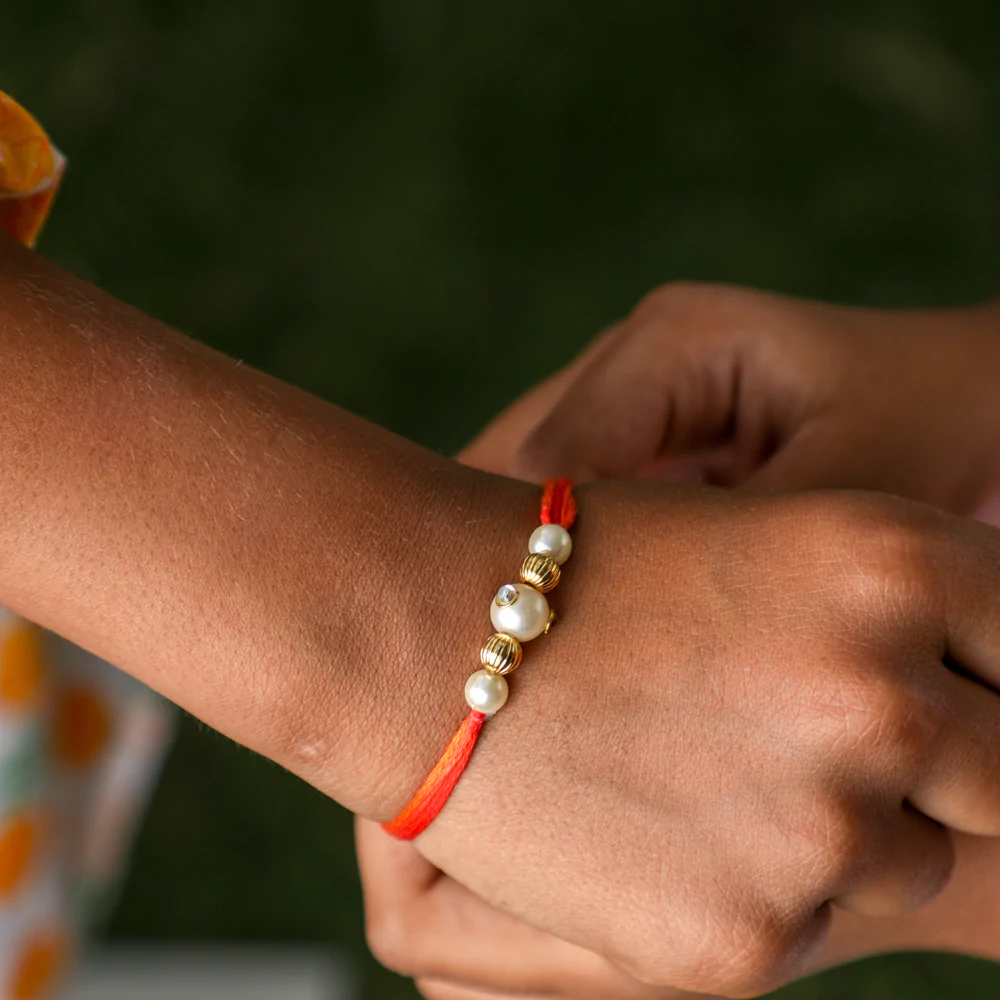 Pearl Rakhi for Brother